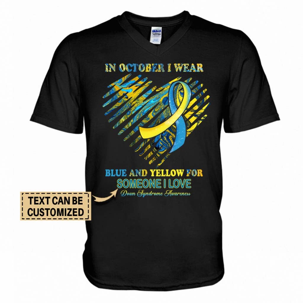 In October - Down Syndrome Awareness Personalized T-shirt And Hoodie