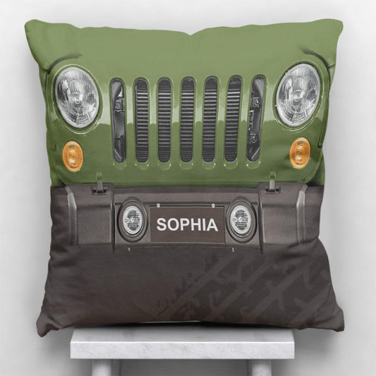 Wild Life Grill - Personalized Car Throw Pillow