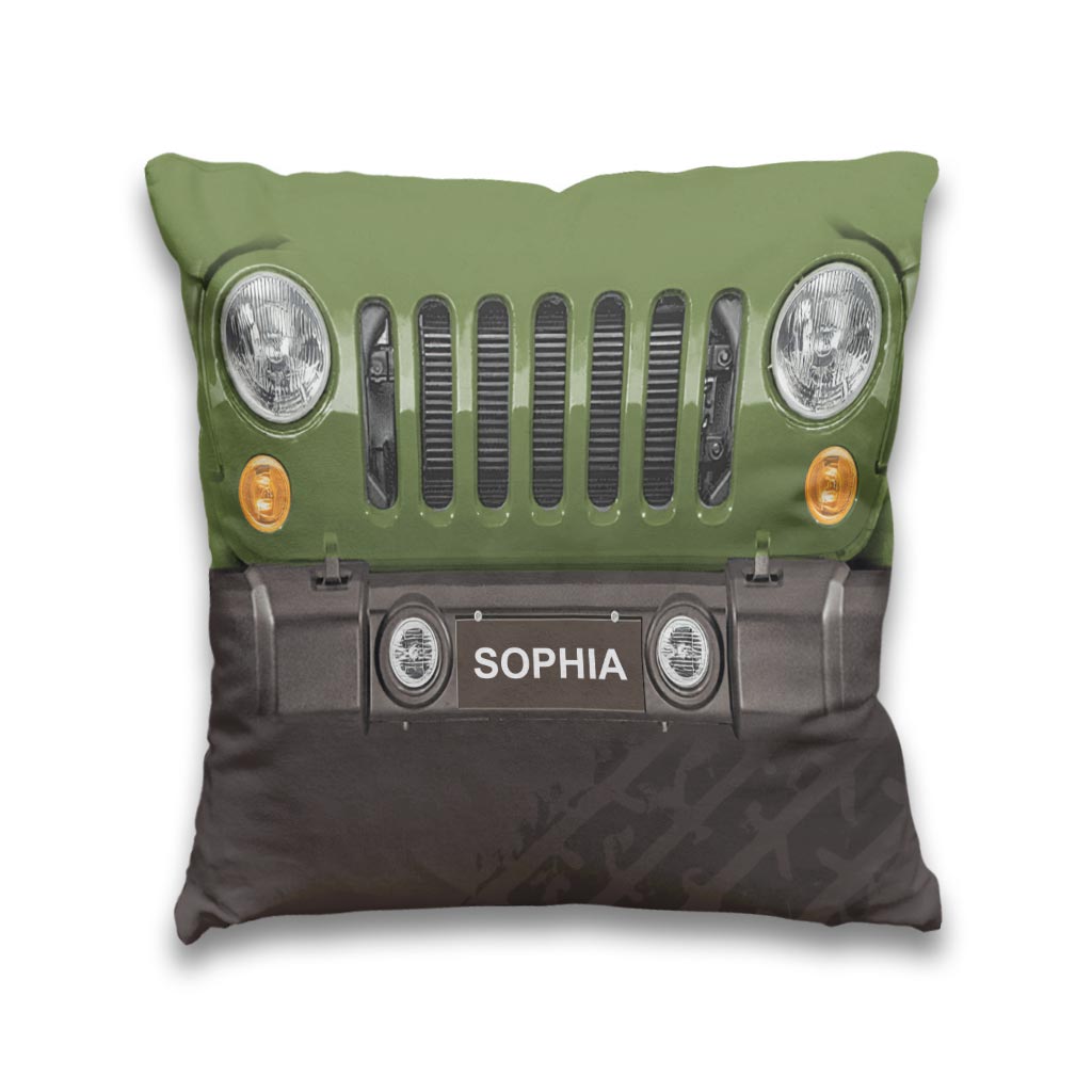 Wild Life Grill - Personalized Car Throw Pillow