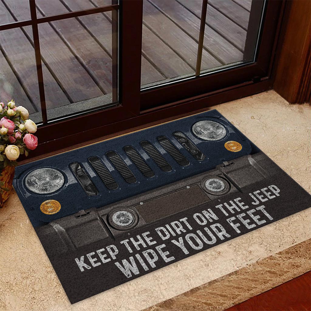 Keep The Dirt On The Jp - Personalized Car Doormat