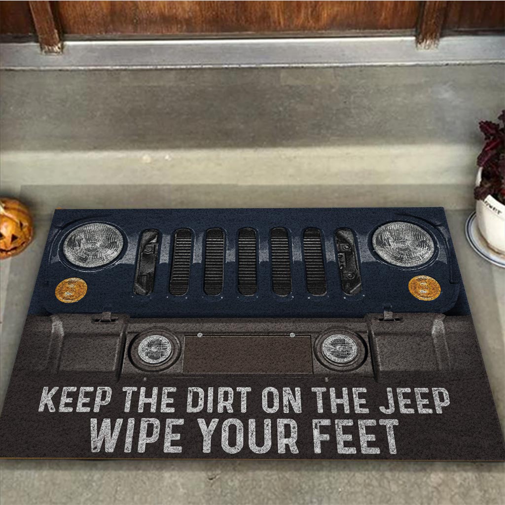 Keep The Dirt On The Jp - Personalized Car Doormat