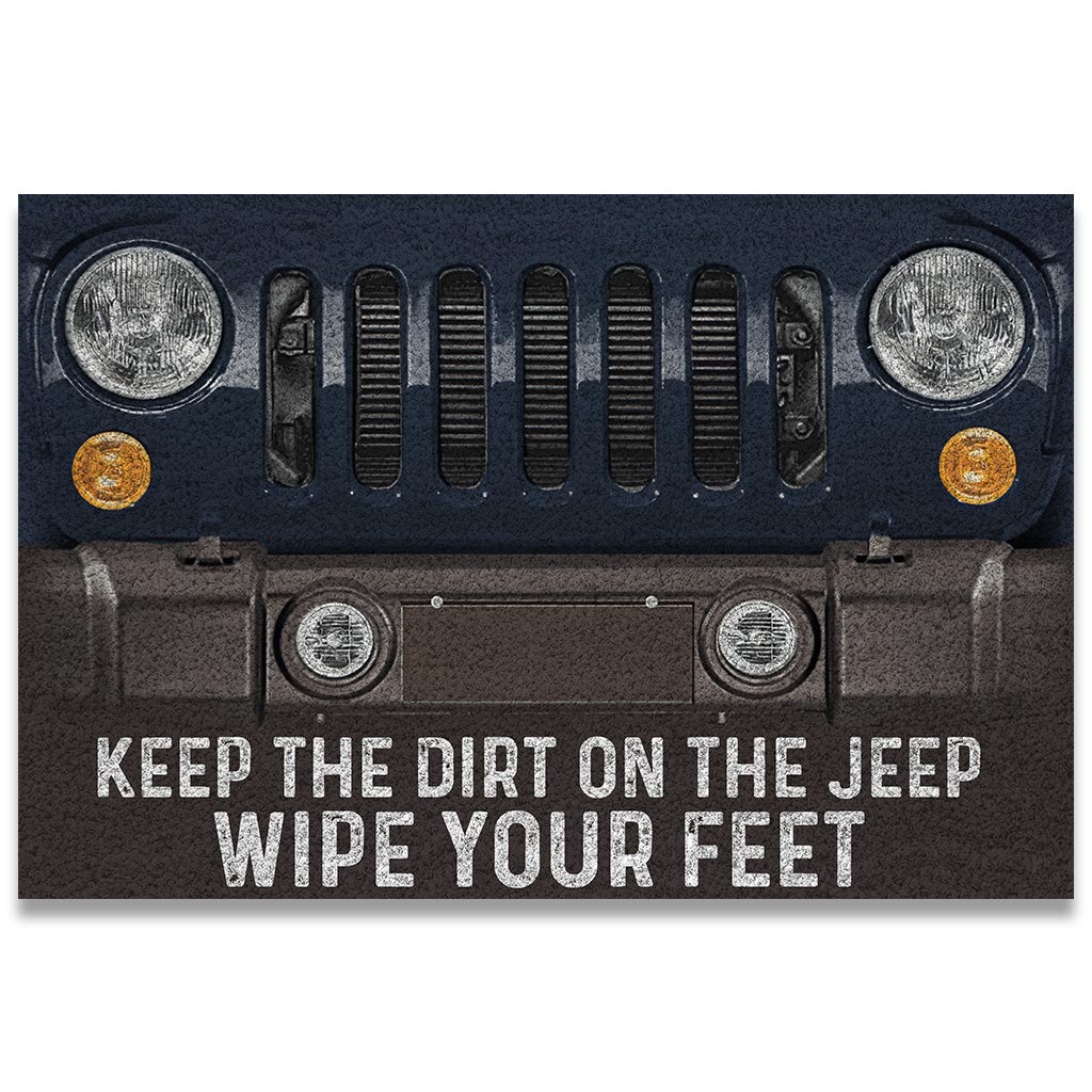 Keep The Dirt On The Jp - Personalized Car Doormat