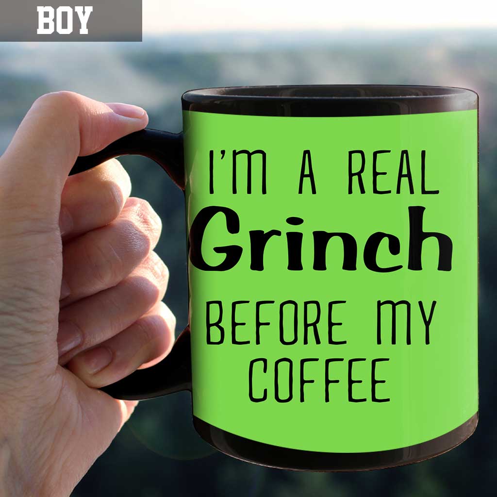 Before My Coffee - Personalized Christmas Stole Mug