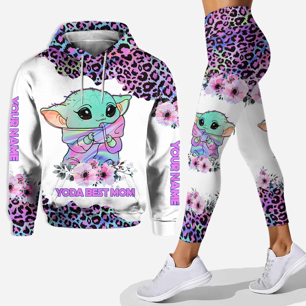 Best Mom Hologram - Personalized The Force Hoodie and Leggings