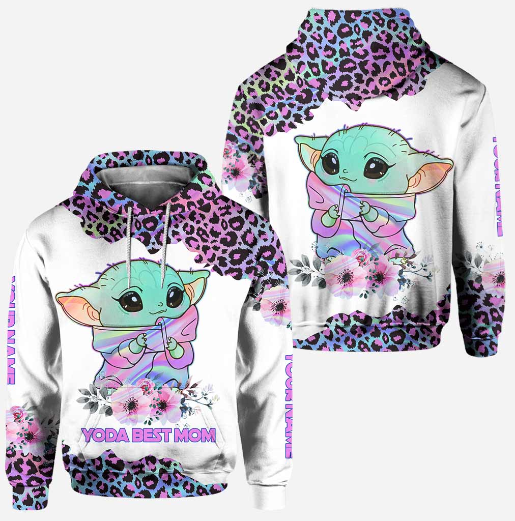 Best Mom Hologram - Personalized The Force Hoodie and Leggings