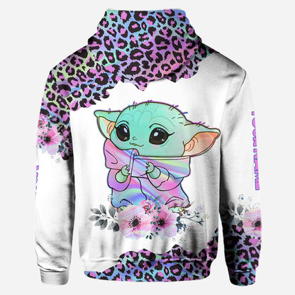 Best Mom Hologram - Personalized The Force Hoodie and Leggings