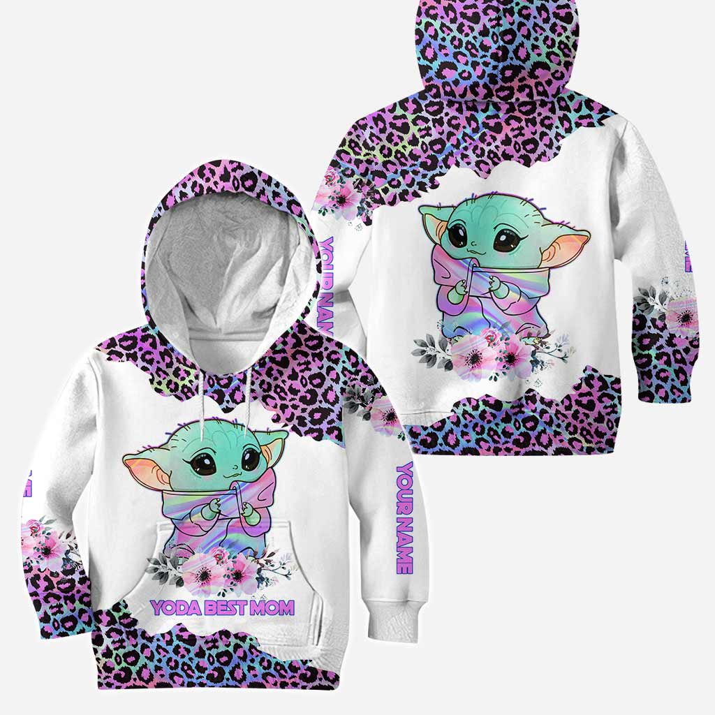 Best Mom Hologram - Personalized The Force Hoodie and Leggings