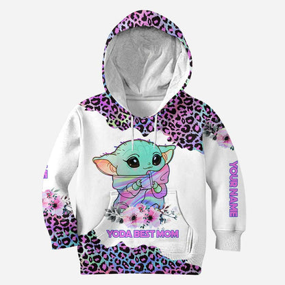 Best Mom Hologram - Personalized The Force Hoodie and Leggings