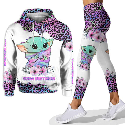 Best Mom Hologram - Personalized The Force Hoodie and Leggings