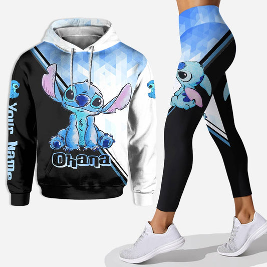 Blue Ohana - Personalized Ohana Hoodie and Leggings