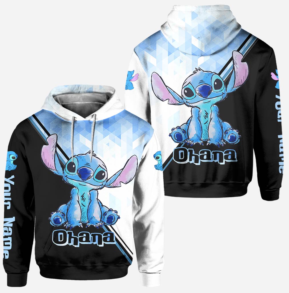 Blue Ohana - Personalized Ohana Hoodie and Leggings