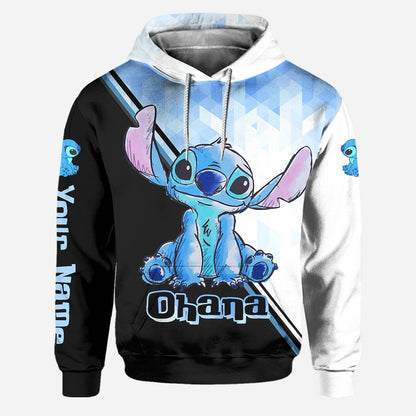 Blue Ohana - Personalized Ohana Hoodie and Leggings