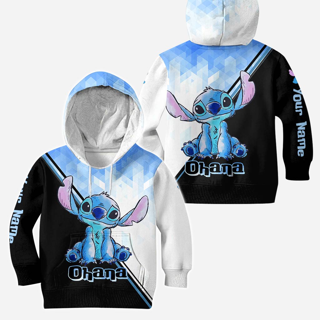 Blue Ohana - Personalized Ohana Hoodie and Leggings