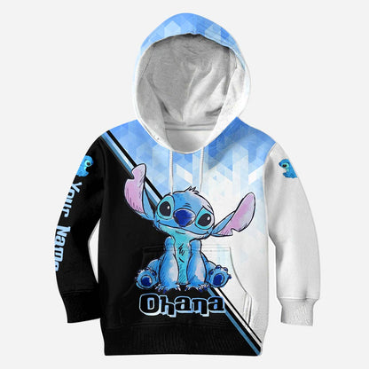 Blue Ohana - Personalized Ohana Hoodie and Leggings