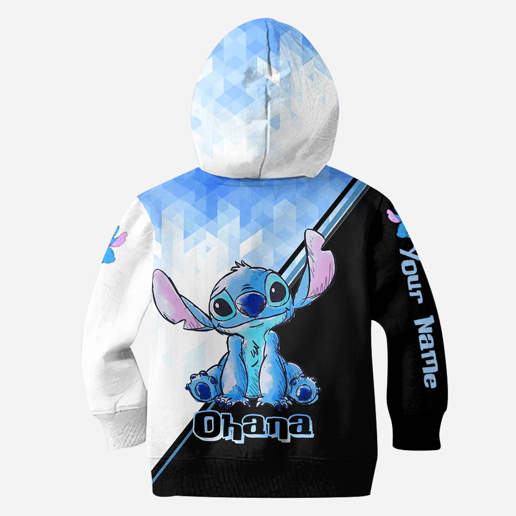 Blue Ohana - Personalized Ohana Hoodie and Leggings