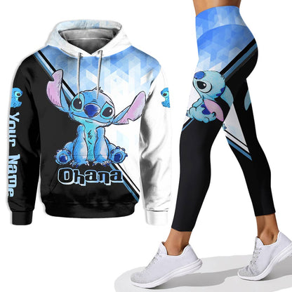 Blue Ohana - Personalized Ohana Hoodie and Leggings