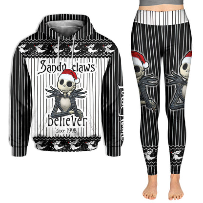 Sandy Claws Believer - Personalized Christmas Nightmare Hoodie and Leggings