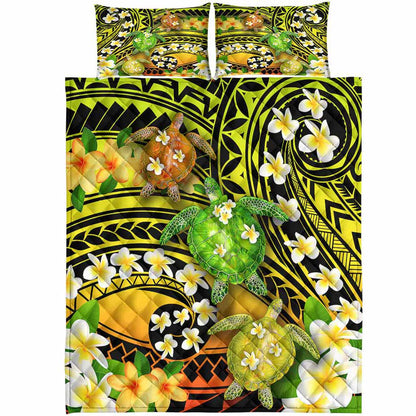 Hi Hawaii - Turtle Quilt Bed Set