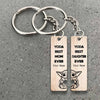 Best Mom And Daughter Ever - Personalized Mother&#39;s Day Keychain (Printed On Both Sides)