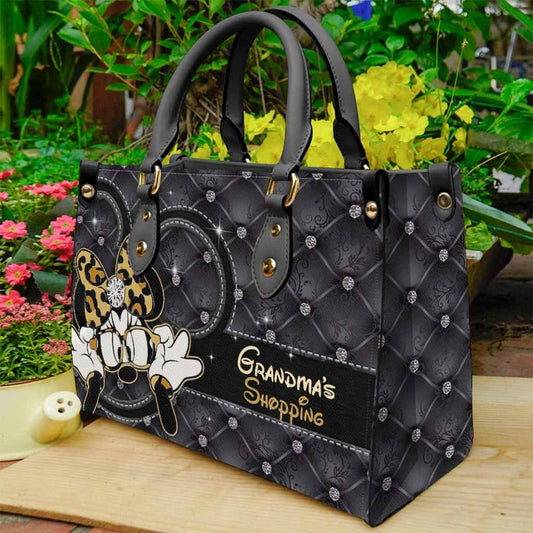 Grandma's Shopping - Personalized Leather Handbag