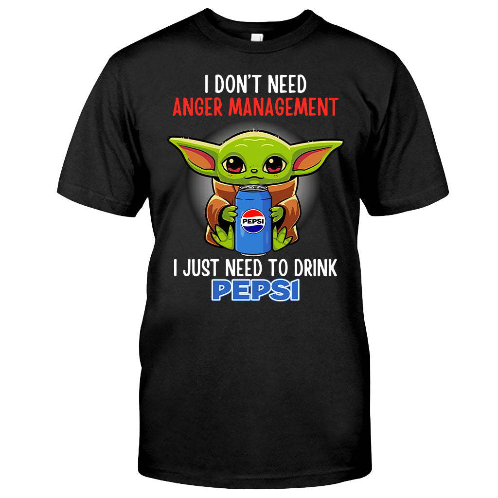 I Don't Need Anger Management Blue Soft Drink T-shirt and Hoodie