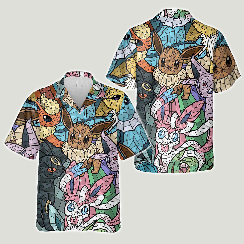 Stained Glass Monster Trainer Hawaiian Shirt