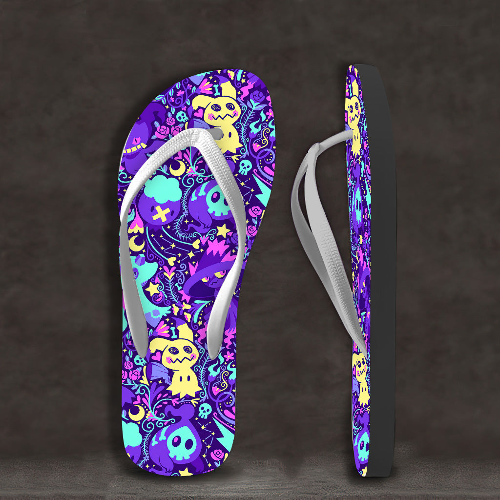 Shadow Ball Monster Trainer Flip Flops