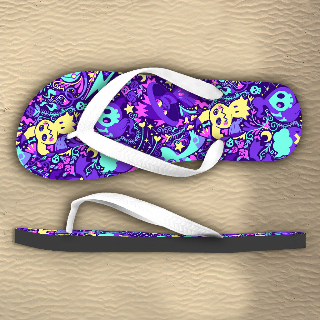 Shadow Ball Monster Trainer Flip Flops