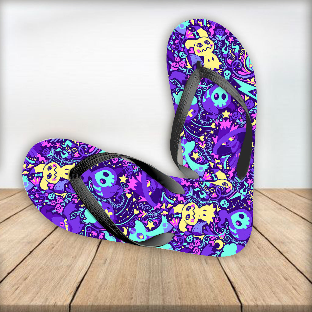Shadow Ball Monster Trainer Flip Flops
