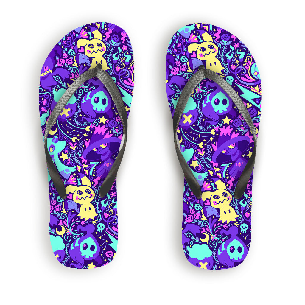 Shadow Ball Monster Trainer Flip Flops