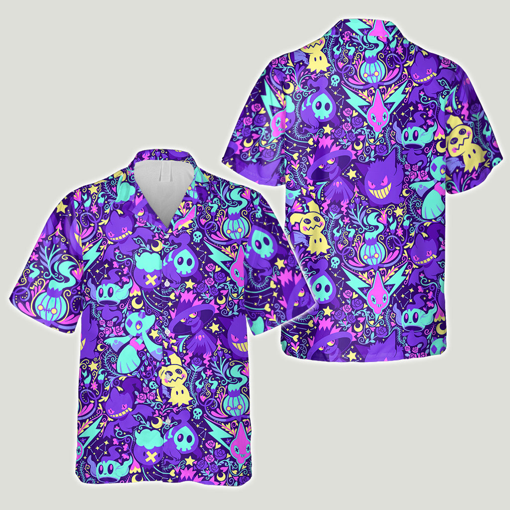 Shadow Ball Monster Trainer Hawaiian Shirt