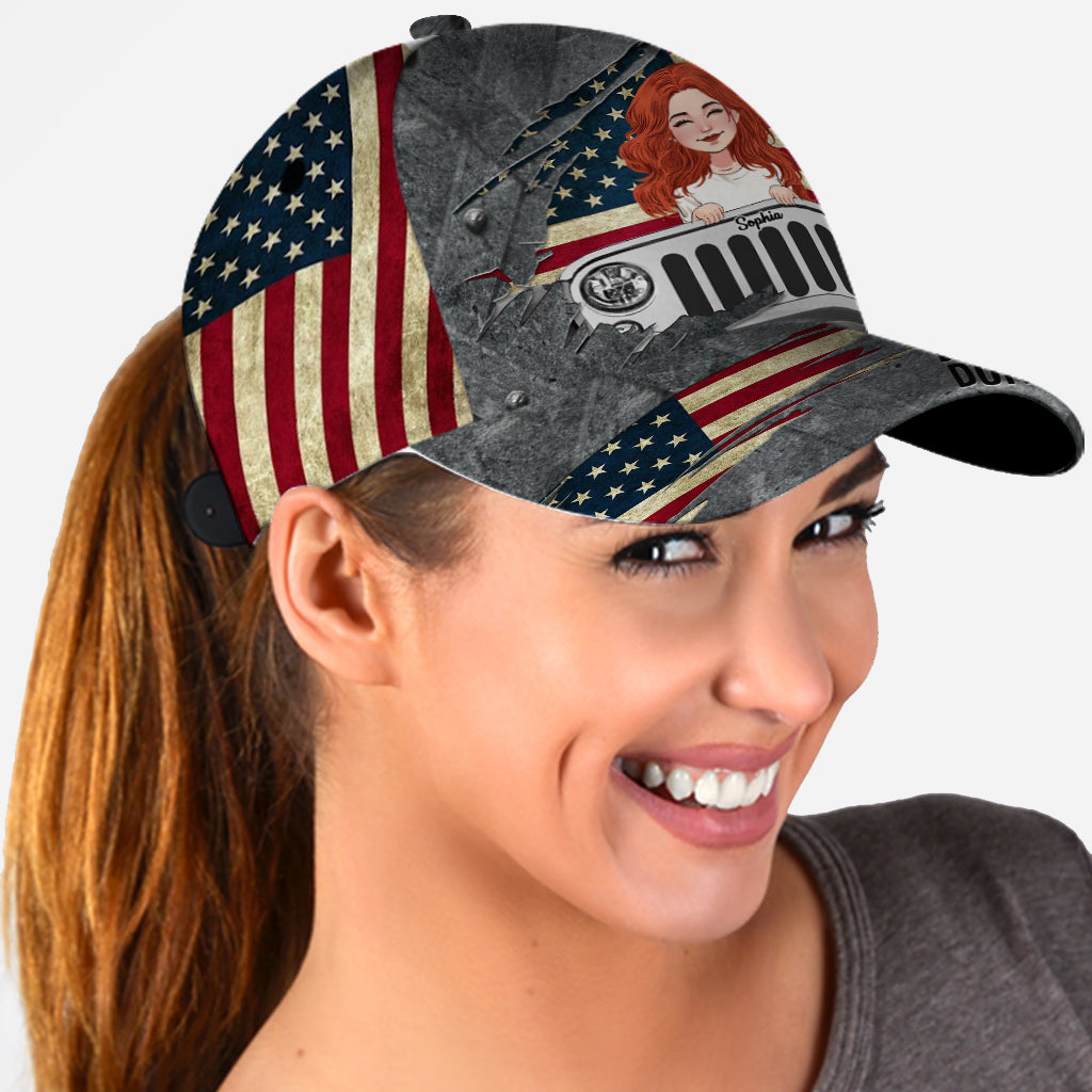 Messy Hair Don't Care - Personalized Car Classic Cap