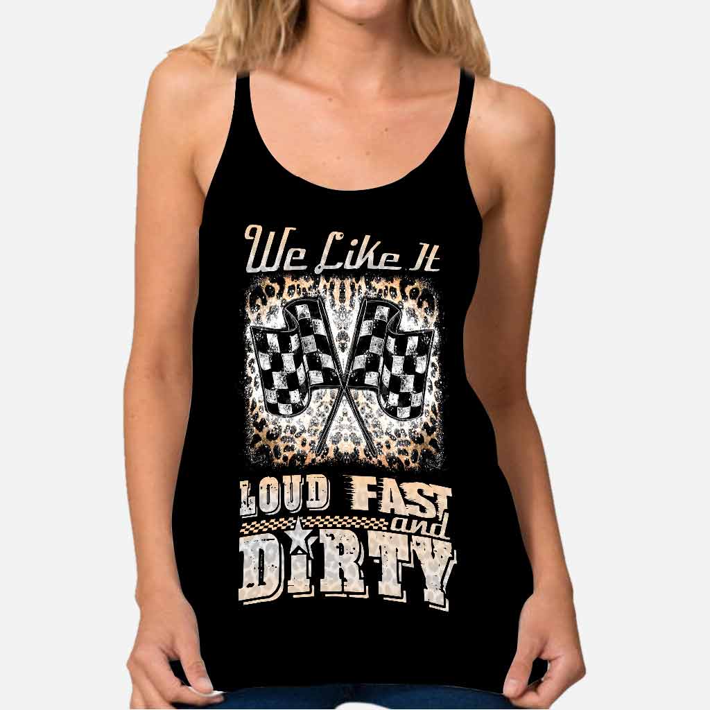 Loud Fast - Racing Cross Tank Top