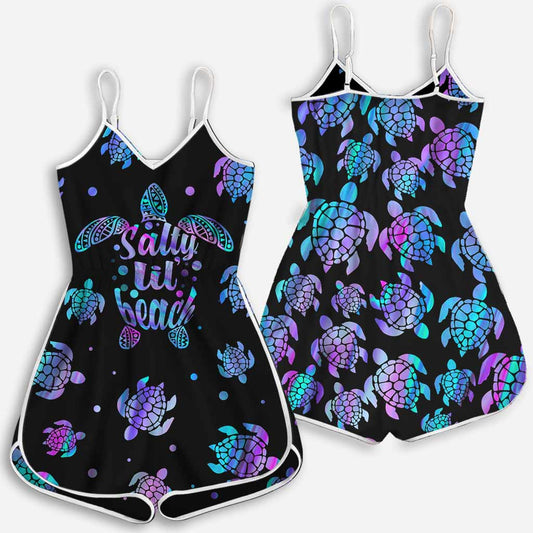 Salty Lil Beach - Turtle Romper