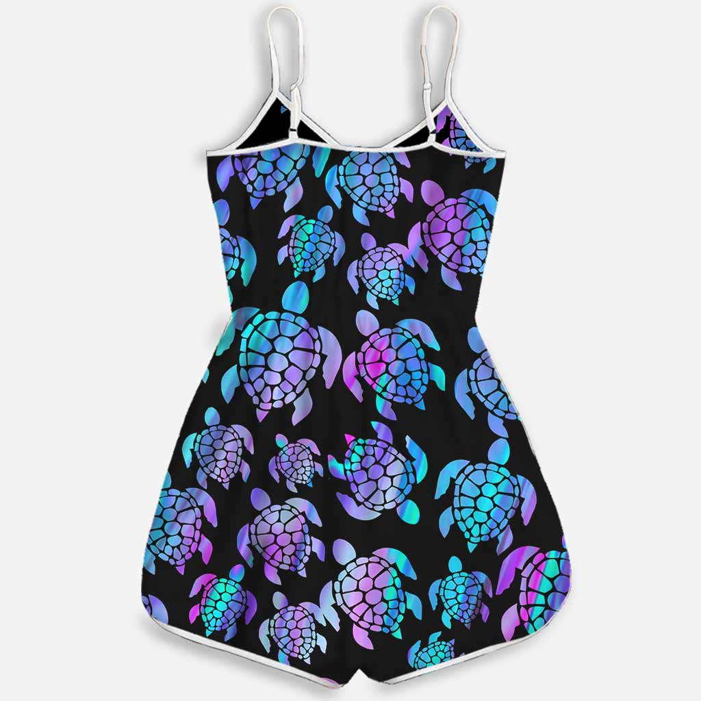 Salty Lil Beach - Turtle Romper