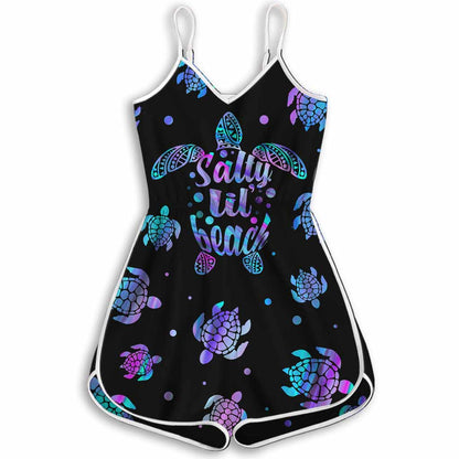 Salty Lil Beach - Turtle Romper