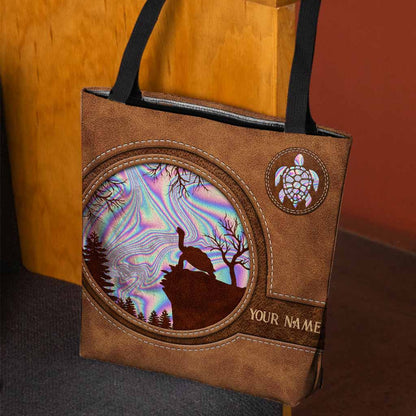 Howl Turtle Personalized  Tote Bag