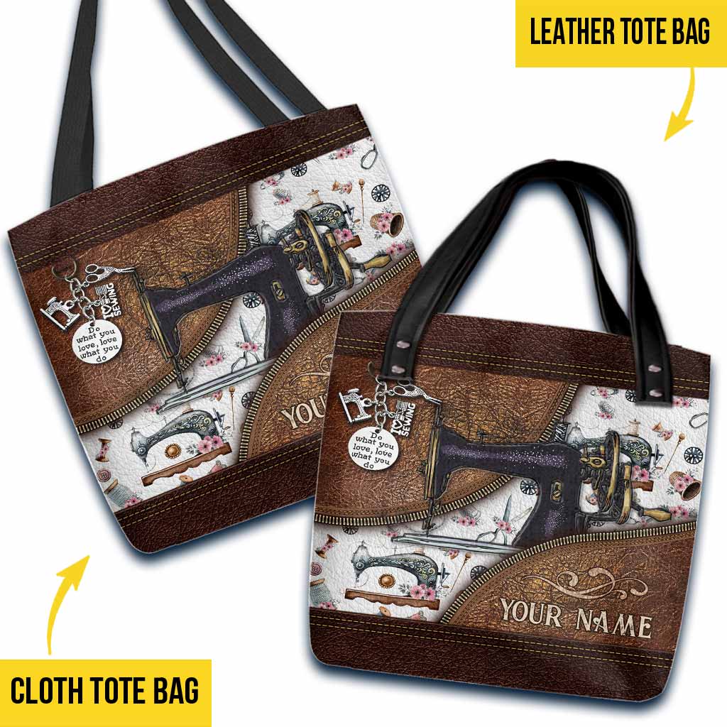 Sewing Is My Therapy Personalized Tote Bag