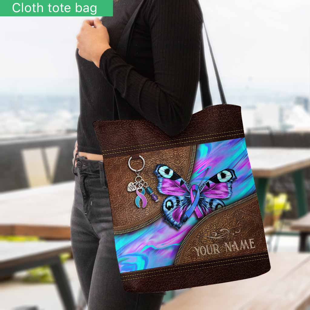 Love Butterfly - Suicide Prevention Personalized  Tote Bag
