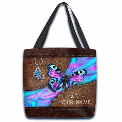 Love Butterfly Personalized  Tote Bag