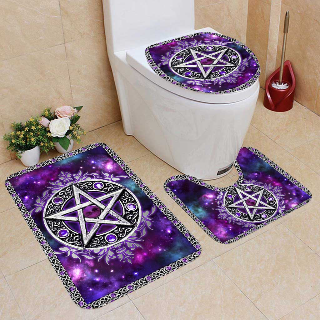 Purple Witches - Witch 3 Pieces Bathroom Mats Set