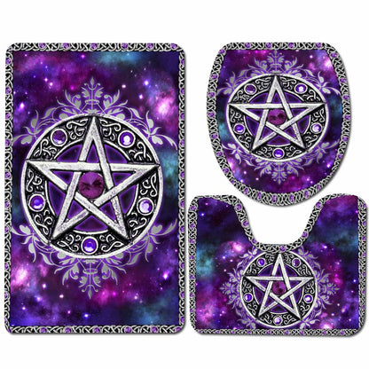 Purple Witches - Witch 3 Pieces Bathroom Mats Set