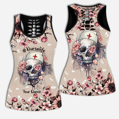 Nurse Life - Personalized Hollow Tank Top and Women Shorts