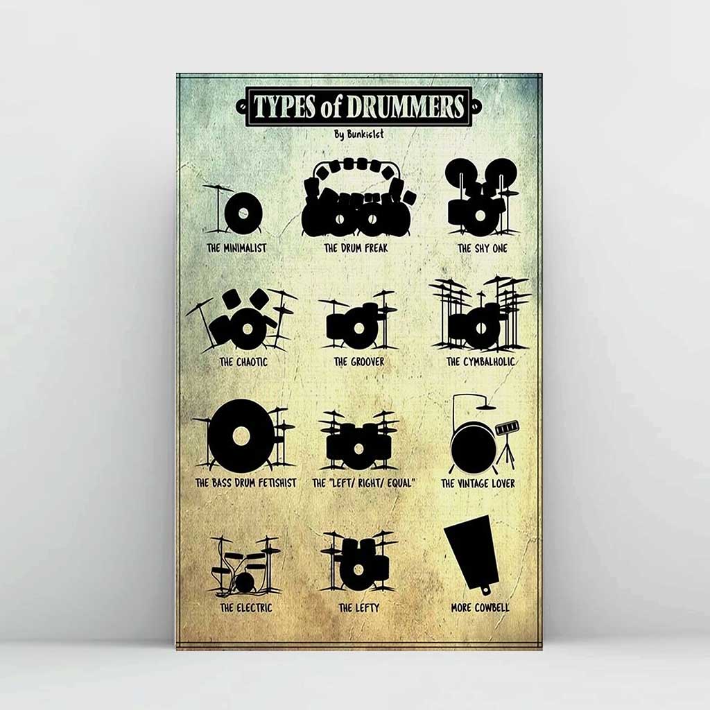 Types Of Drummers Poster 082021