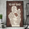 To My Dad - Father Poster 0821