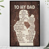 To My Dad - Father Poster 0821