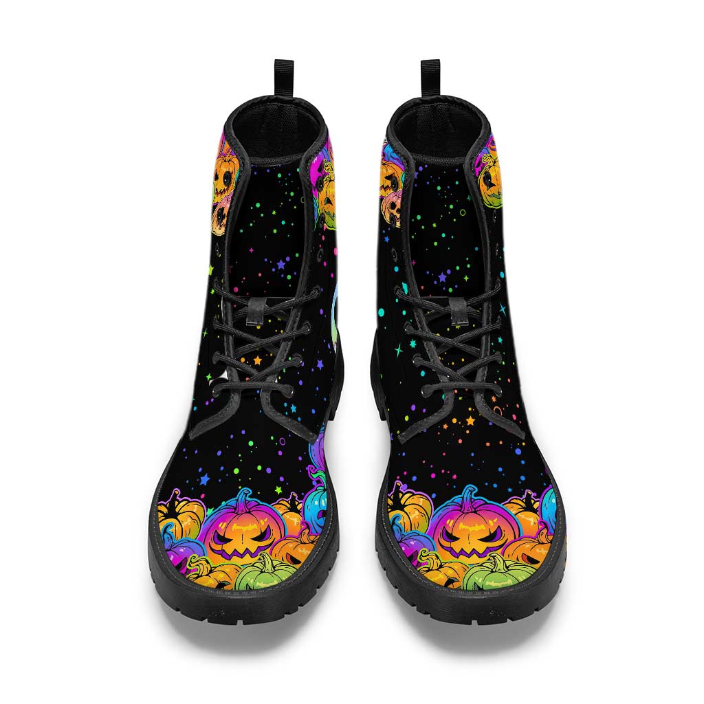 Pumpkin King - Personalized Nightmare Leather Boots