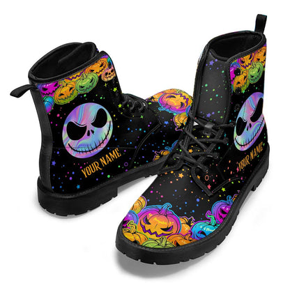 Pumpkin King - Personalized Nightmare Leather Boots