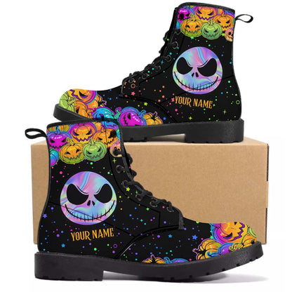 Pumpkin King - Personalized Nightmare Leather Boots