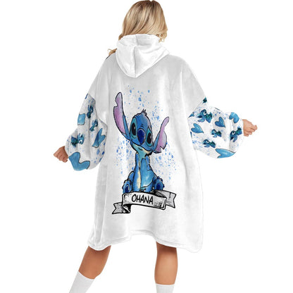 Ohana - Personalized Ohana Blanket Hoodie